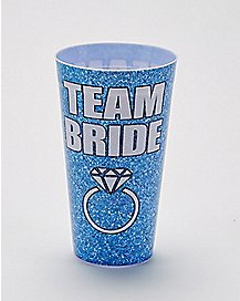 Team Bride Plastic Cup Blue - 20 oz.