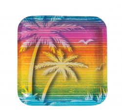 beach tropical disposable dinner plates